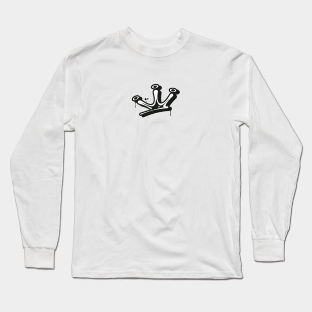 Crown Graffiti Long Sleeve T-Shirt by Xavi Biker